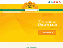 Tablet Screenshot of countrylifevitamins.com